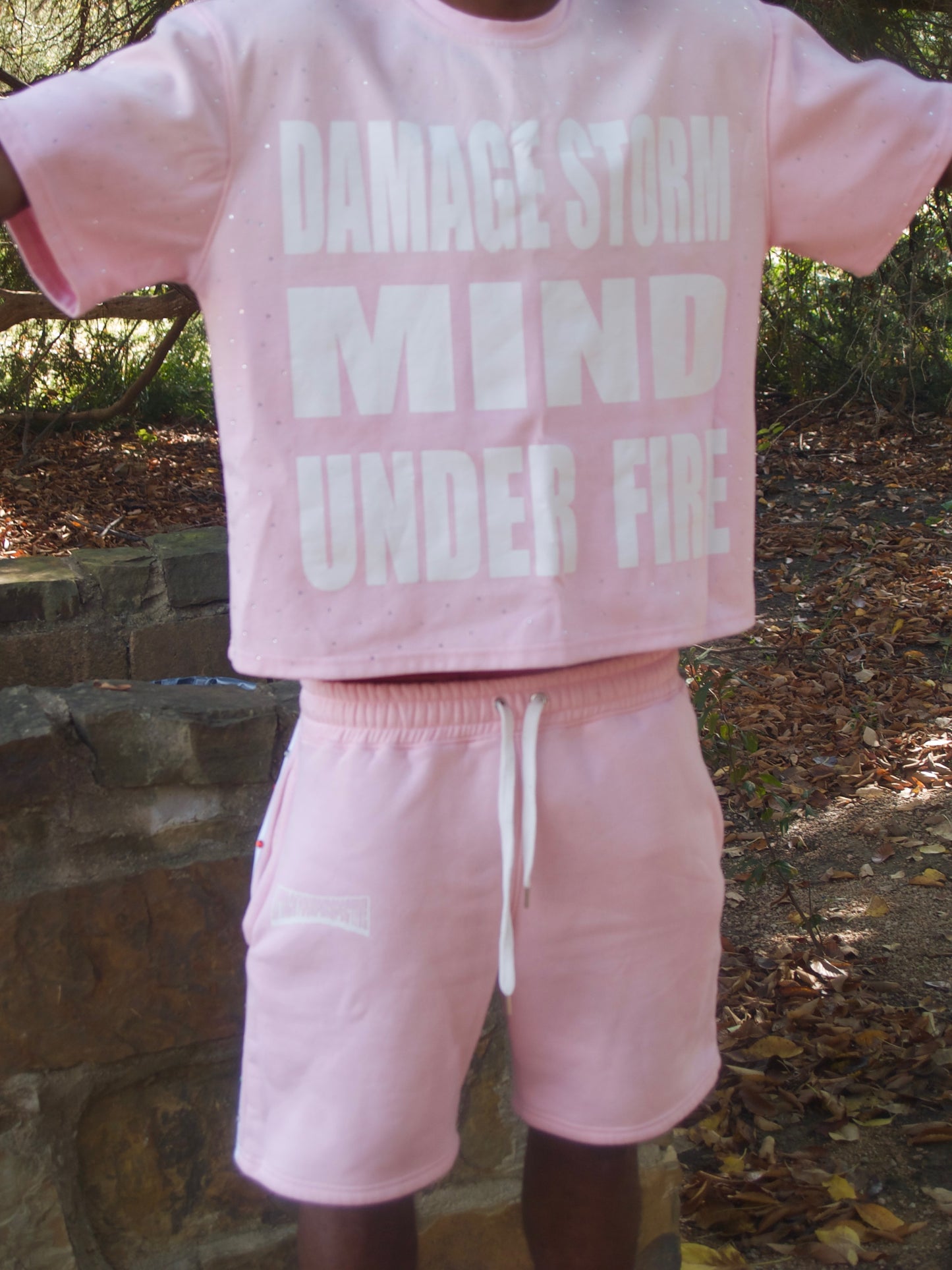 Pink Acid Wash Attack Your Perspective T-Shirt