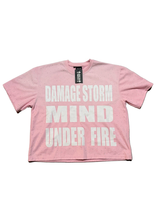 Pink Acid Wash Attack Your Perspective T-Shirt